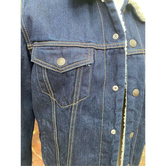 Levis Type III Sherpa Trucker Jacket Sz. S Metal Buttons Iconic - Picture 11 of 16